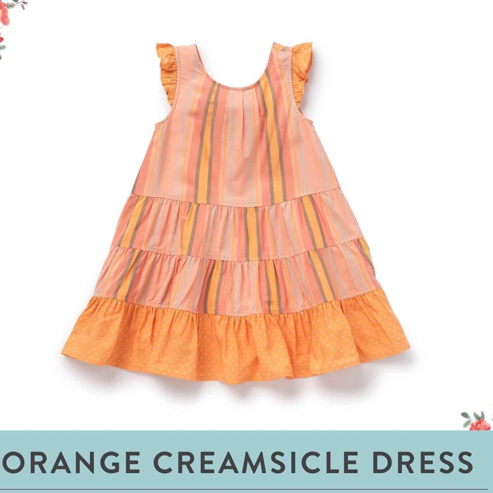 Matilda Jane orange creamsicle dress